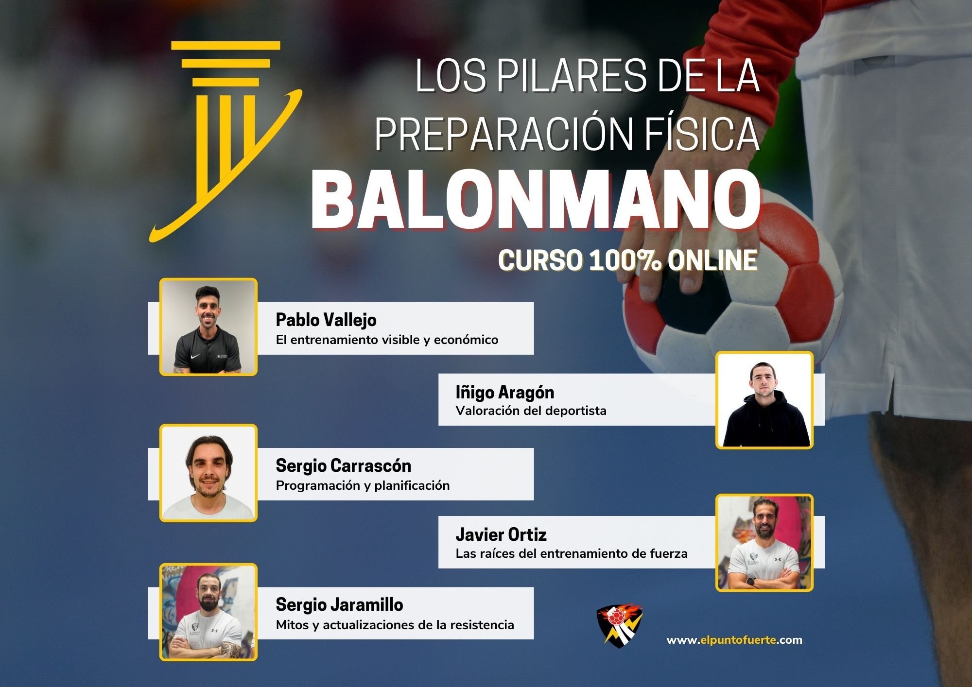PIlares de la Preparación Física Balonmano